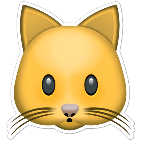 Pegatinas: Cara de gato