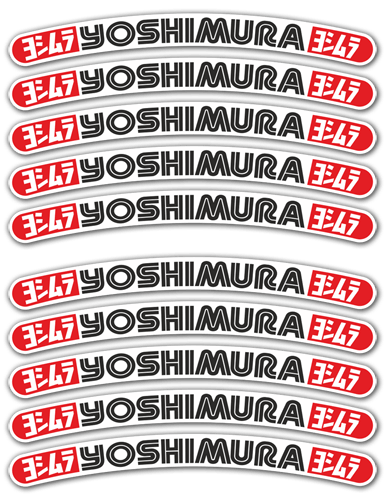 Pegatinas: 10 pegatinas Yoshimura llanta