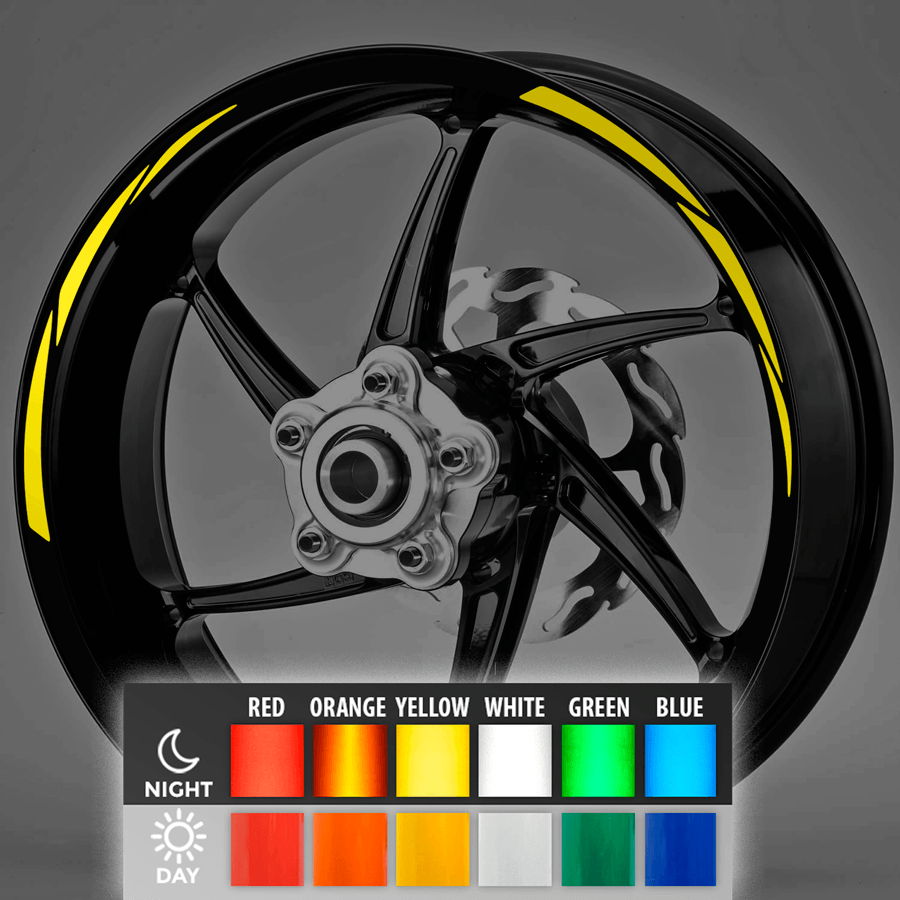 Pegatinas: Bandas llantas MotoGP Style 2 reflectante