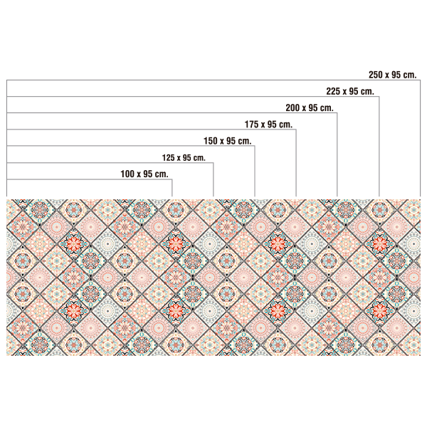 Vinilos Decorativos: Azulejos clásicos en colores pastel