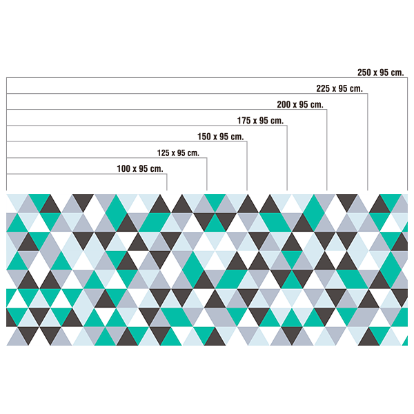 Vinilos Decorativos: Composición rombos y triángulos