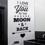 Vinilos Decorativos: I Love You to the Moon 2