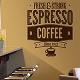 Vinilos Decorativos: Fresh & Strong Espresso Coffee 2