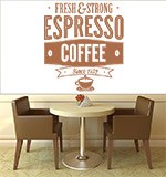 Vinilos Decorativos: Fresh & Strong Espresso Coffee 3