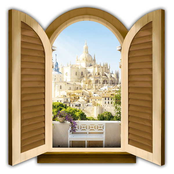 Vinilos Decorativos: Ventana Catedral Segovia