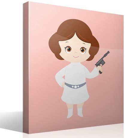 Vinilos Infantiles: Princesa Leia