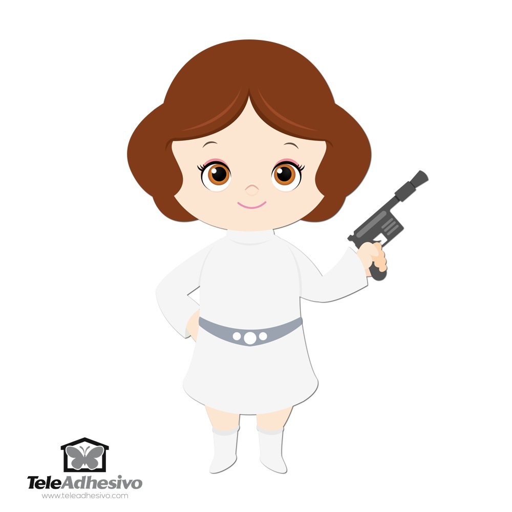 Vinilos Infantiles: Princesa Leia