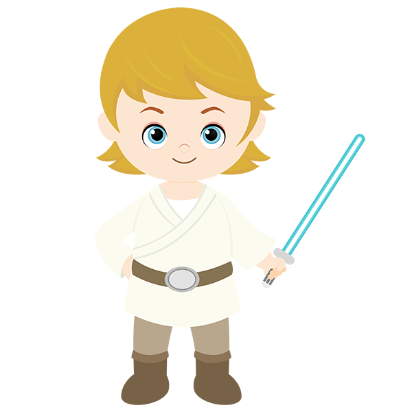 Vinilos Infantiles: Luke Skywalker