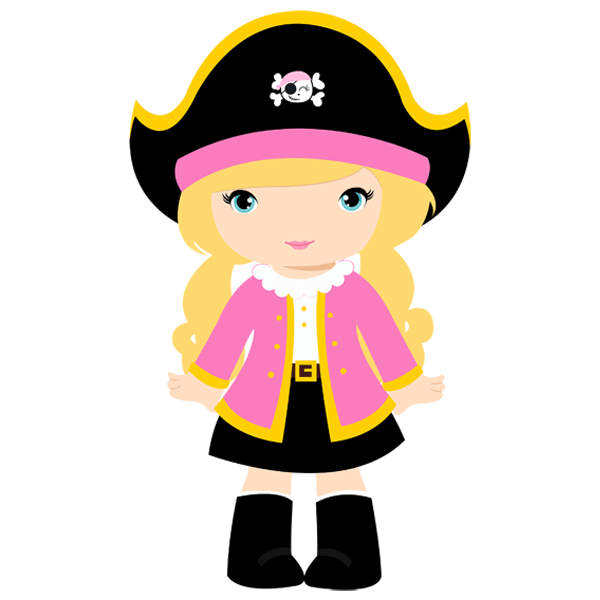 Vinilos Infantiles: Capitana rosa