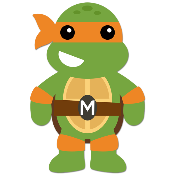 Vinilos Infantiles: Tortuga Ninja Michelangelo