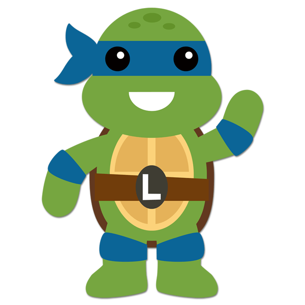 Vinilos Infantiles: Tortuga Ninja Leonardo