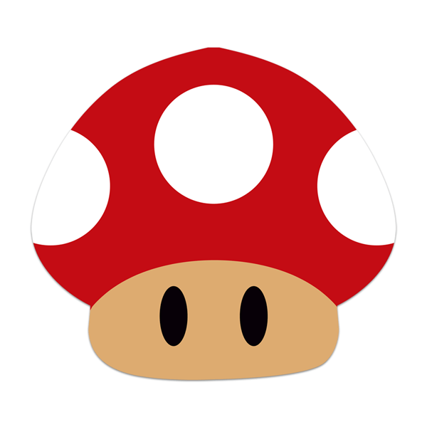 Vinilos Infantiles: Seta roja de Mario Bros