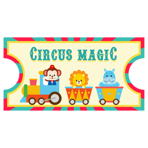Vinilos Infantiles: Ticket Circus Magic