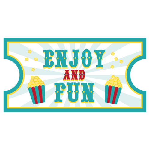 Vinilos Infantiles: Ticket Enjoy and Fun