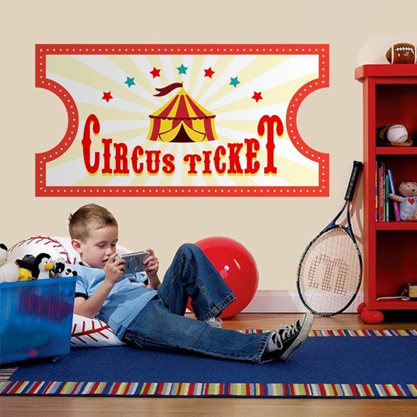 Vinilos Infantiles: Circus Ticket