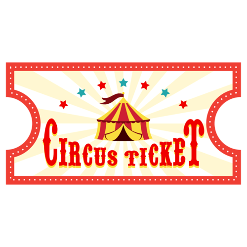 Vinilos Infantiles: Circus Ticket