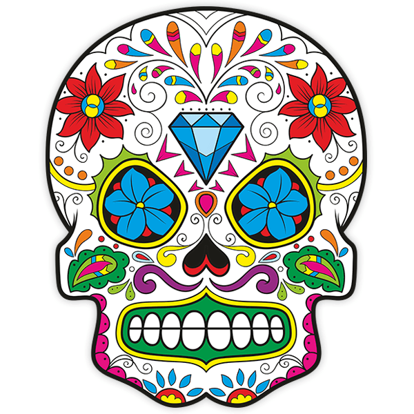 Vinilos Decorativos: Calavera Mexicana El Zorro