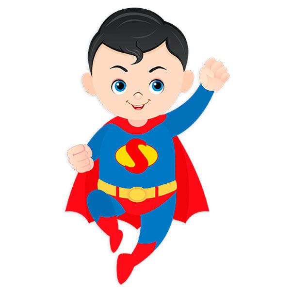 Vinilos Infantiles: Superman Volando