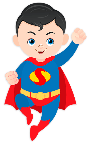 Vinilos Infantiles: Superman Volando