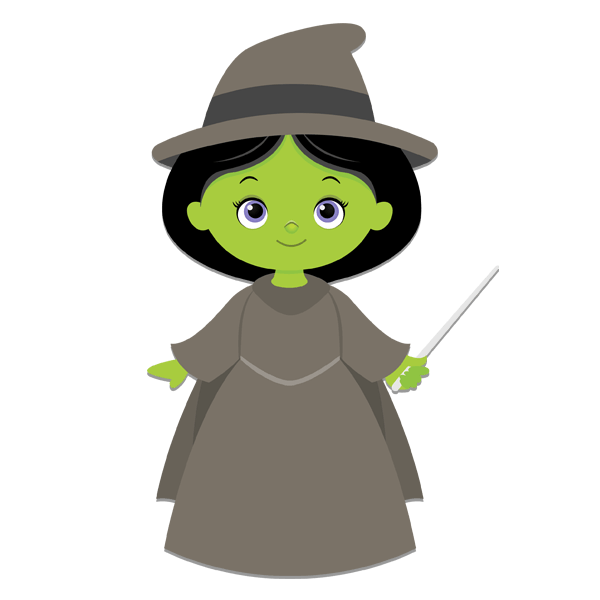 Vinilos Infantiles: Bruja Mago de Oz