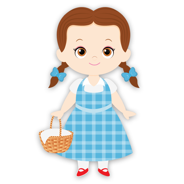 Vinilos Infantiles: Doroty Mago de Oz cesta