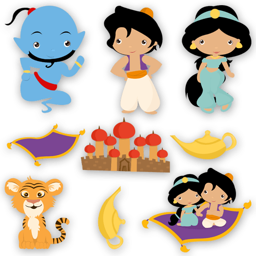 Vinilos Infantiles: Kit Aladdín