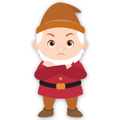 Vinilos Infantiles: Enanito Gruñón