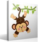 Vinilos Infantiles: Mono colgado en la liana 4