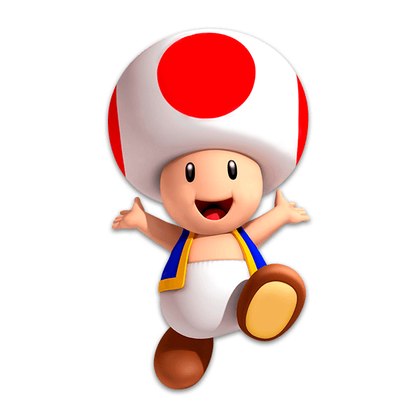 Vinilos Infantiles: Toad Mario Bros