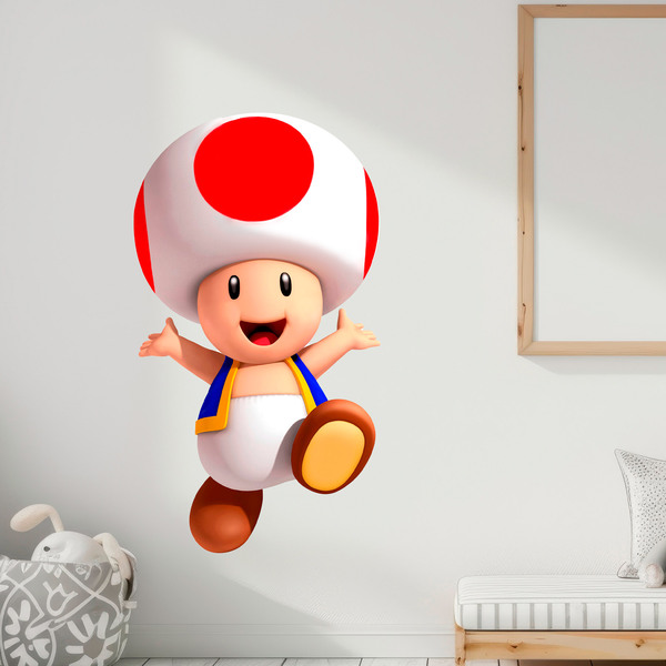 Vinilos Infantiles: Toad Mario Bros