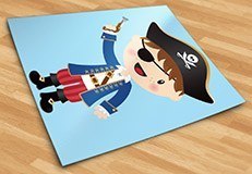 Vinilos Infantiles: El pequeño pirata trabuco 5