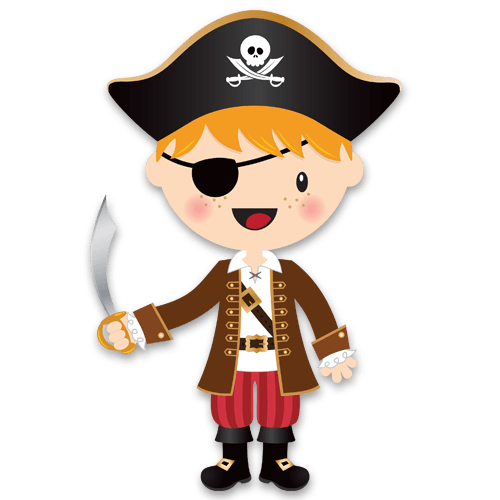 Vinilos Infantiles: El pequeño pirata sable