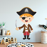 Vinilos Infantiles: El pequeño pirata sable 5
