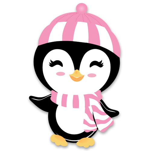 Vinilos Infantiles: Pingüina en invierno