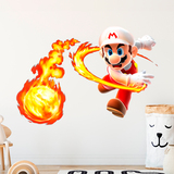 Vinilos Infantiles: Mario Bros Bola de Fuego 4