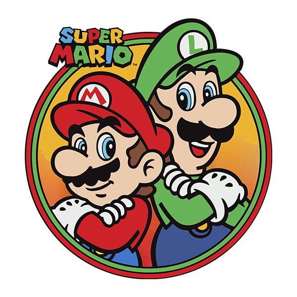 Vinilos Infantiles: Mario Y Luigi Equipo Bros