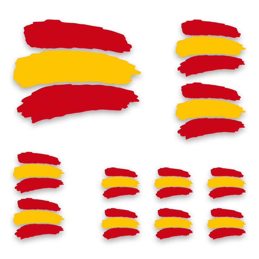 Pegatinas: Kit Bandera España
