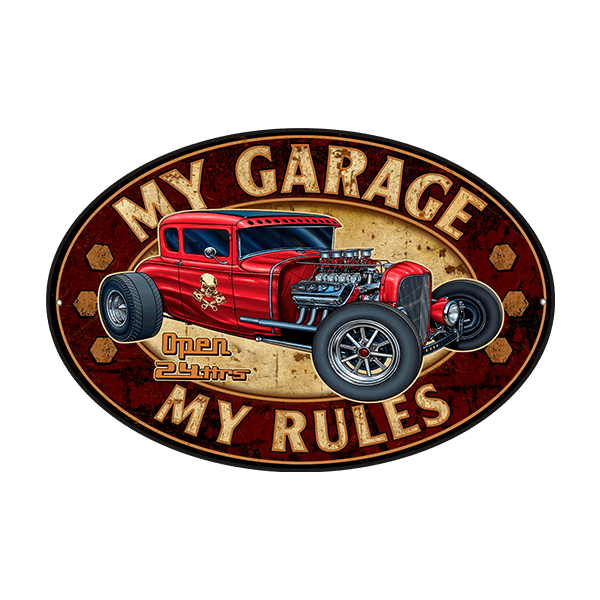 Vinilos Decorativos: My Garage my Rules II