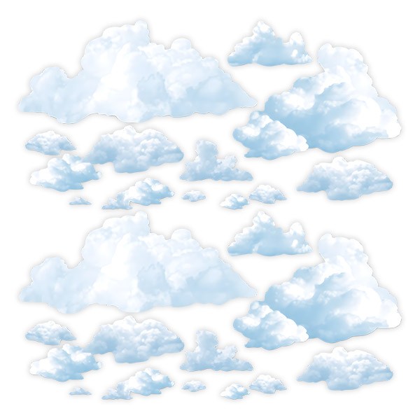 Vinilos Infantiles: Nubes esponjosas