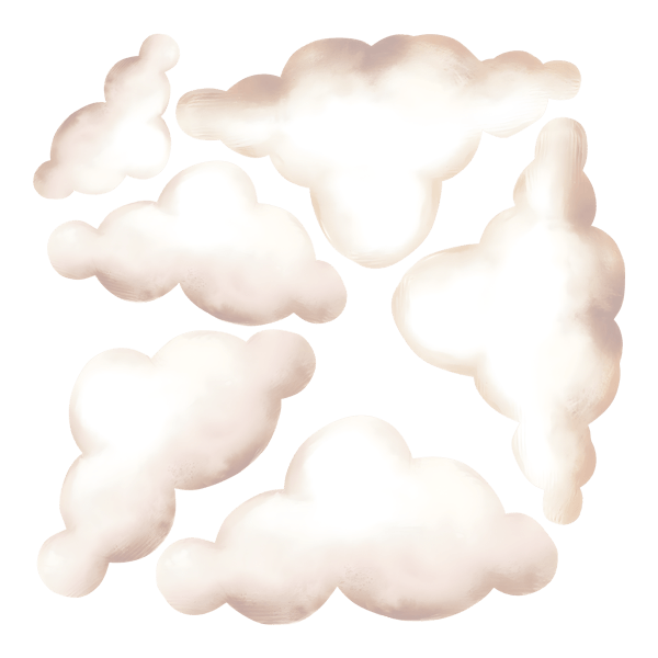 Vinilos Infantiles: Nubes suaves