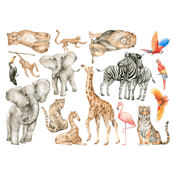 Vinilos Infantiles: Animales de la jungla