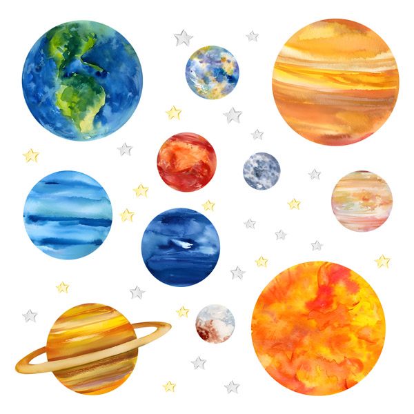 Vinilos Infantiles: Planetas y estrellas