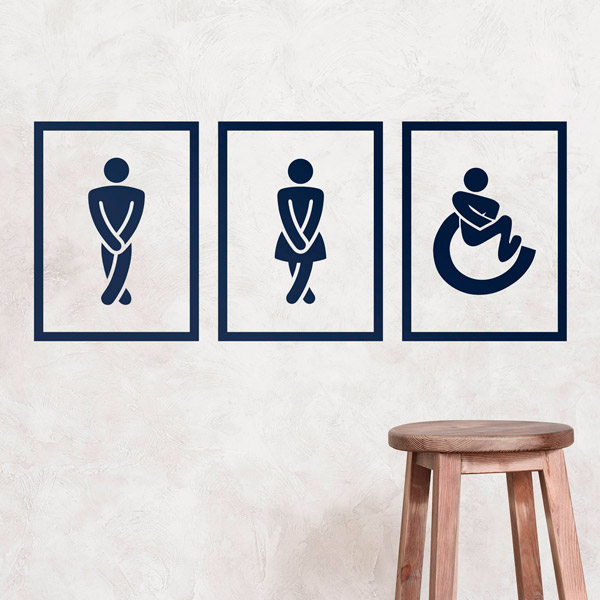 Vinilos Decorativos: Iconos para el WC