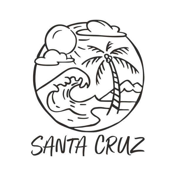 Vinilos Decorativos: Playa de santa cruz California