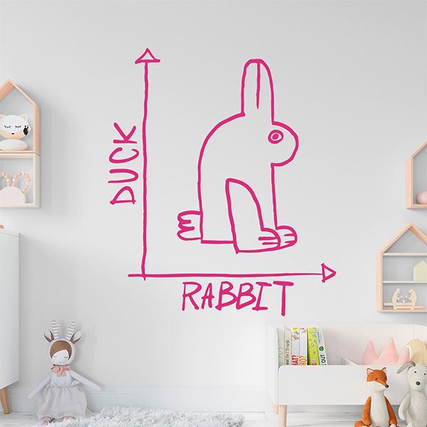 Vinilos Decorativos: Meme Pato o conejo