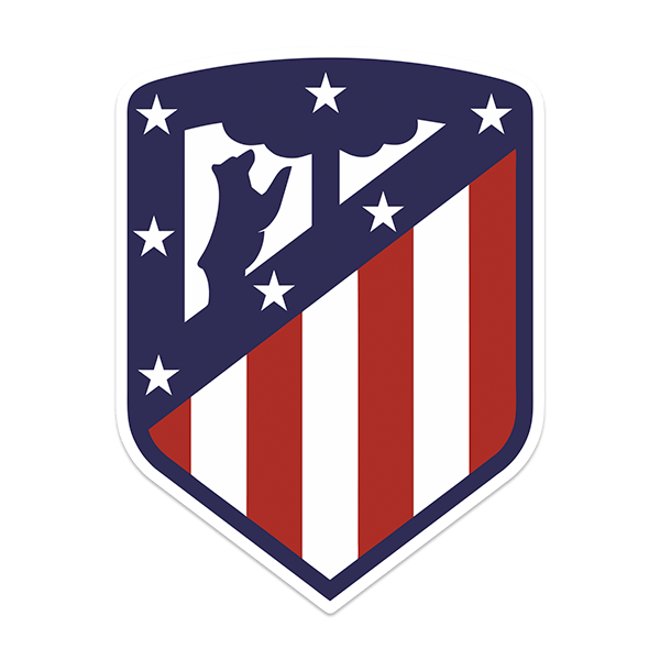 Vinilos Decorativos: Escudo nuevo Atlético de Madrid