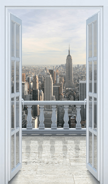 Vinilos Decorativos: Vista desde un rascacielos en Nueva York