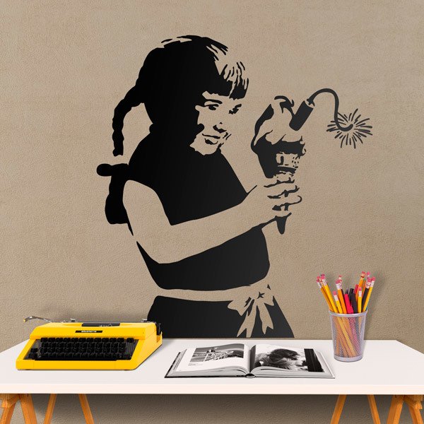 Vinilos Decorativos: Banksy, Helado Bomba