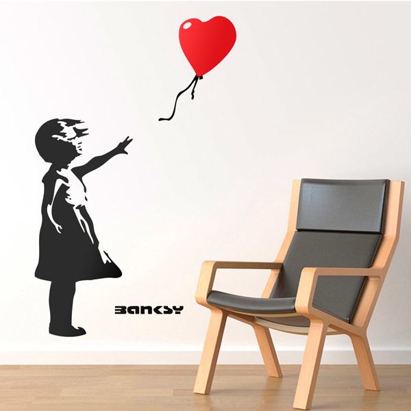 Vinilos Decorativos: Banksy, Niña con Globo