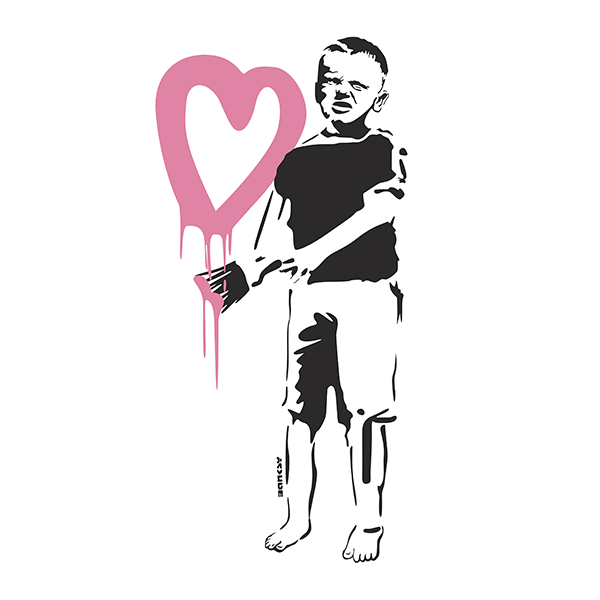 Vinilos Decorativos: Banksy, El Amor Apesta